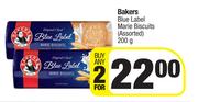 Bakers Blue Label Marie Biscuits Assorted-For Any 2 x 200g