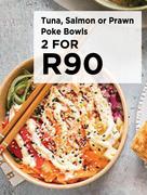 Tuna, Salmon Or Prawn Poke Bowls-For 2