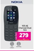 Nokia 105 AE Charcoal Dual Sim-Each