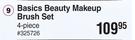 Basics Beauty Makeup Brush Set 4 Piece