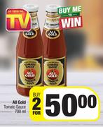 All Gold Tomato Sauce-For 2 x 700ml