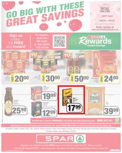 SPAR EASTERN CAPE : Go Big (27 July - 8 August 2021) Valid In | Amahlathi, Bedford, Buffalo Flats, Cala, Centane, Hankey, Idutywa, Indwe, Kwa-Fetting, Komga, Lady Frere, Nemato, Ugie, Peddie, page 8