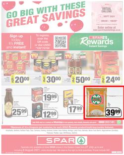 SPAR EASTERN CAPE : Go Big (27 July - 8 August 2021) Valid In | Amahlathi, Bedford, Buffalo Flats, Cala, Centane, Hankey, Idutywa, Indwe, Kwa-Fetting, Komga, Lady Frere, Nemato, Ugie, Peddie, page 8