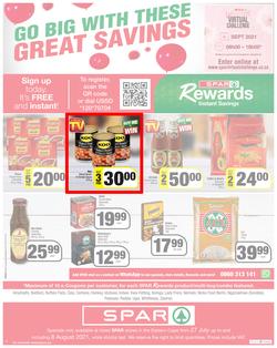 SPAR EASTERN CAPE : Go Big (27 July - 8 August 2021) Valid In | Amahlathi, Bedford, Buffalo Flats, Cala, Centane, Hankey, Idutywa, Indwe, Kwa-Fetting, Komga, Lady Frere, Nemato, Ugie, Peddie, page 8