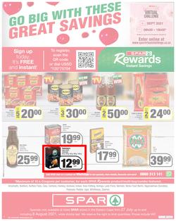 SPAR EASTERN CAPE : Go Big (27 July - 8 August 2021) Valid In | Amahlathi, Bedford, Buffalo Flats, Cala, Centane, Hankey, Idutywa, Indwe, Kwa-Fetting, Komga, Lady Frere, Nemato, Ugie, Peddie, page 8