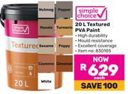 Simple Choice Textured PVA Paint-20Ltr