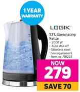 Logik 1.7L Illuminating Kettle