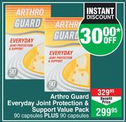 Arthro Guard Everyday Joint Protection & Support Value Pack 90 Capsules Plus 90 Capsules
