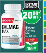Biogen Calmag Max 60 Tablets