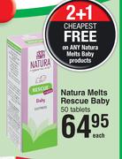 Natura Melts Rescue Baby 50 Tablets-Each