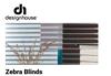 Design House Zebra Blinds White-470mm x 900mm Each