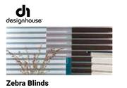Design House Zebra Blinds White-470mm x 900mm Each