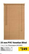 25mm PVC Venetian Blind Champagne-1m x 1m