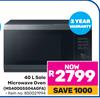 Samsung 40L Solo Microwave Oven MS40DG5504AGFA