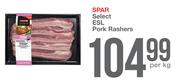 Spar Select ESL Pork Rashers-Per Kg