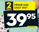 Minnie & Daisy Vest 3-36 Months (2 Pack)