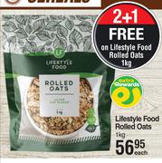 Lifestyle Food Rolled Oats-1kg 