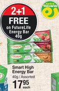 Future Life Smart High Energy Bar Assorted-40g Each