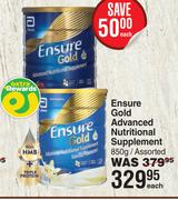Ensure Gold Advanced Nutritional Supplement Assorted-850g Each