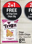 Trigz Corn Chips Assorted-28g