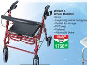 Medic+ Walker 4 Wheel Rollator 158163