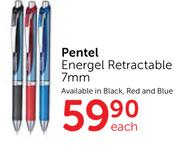 Pentel Energel Retractable 7mm-Each