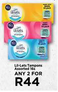 Lil-Lets Tampons Assorted-For Any 2 x 16s