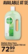 Dettol Aloe Vera Disinfection Liquid-750ml Each
