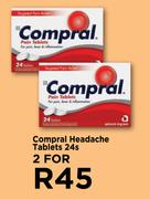 Compral Headache Tablets-For 2 x 24s