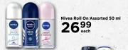 Nivea Roll On Assorted-50ml Each