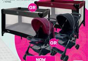 Little One Vito Stroller Or Camp Cot Burgundy Or Black-Each