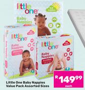 Little One Baby Nappies Value Pack (Assorted Sizes)-Each