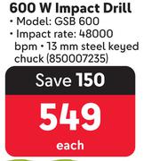 Bosch 600W Impact Drill