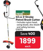 Trimtech 43cc 2-Storke Petrol Brush Cutter-Each