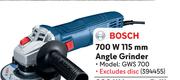 Bosch 700W 115mm Angle Grinder-Each