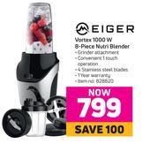 Meiger Vortex 1000W 8 Piece Nutri Blender