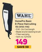 Wahl Home Pro Basic 8 Piece Haircutting Kit 9155-1116