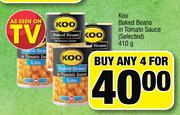 Koo Baked Beans In Tomato Sauce(Selected)-4 x 410g