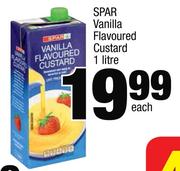 Spar Vanilla Flavoured Custard-1Ltr Each