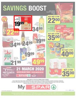 SUPER SPAR EASTERN CAPE : January Budget Booster (21 Jan - 2 Feb 2020), page 8