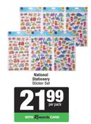 Natioanl Stationery Sticker Set-Per Pack