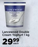 Lancewood Double Cream Yoghurt-1Kg Each