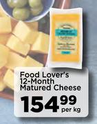 Food Lover's 12 Month Matured Cheese-Per Kg