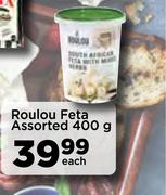 Roulou Feta Assorted-400g Each