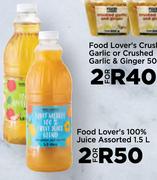 Food Lover's 100% Juice Assorted-For 2 x 1.5L