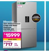 Hisense 463L Bottom Freezer Fridge With Water Dispenser H610BS-WD