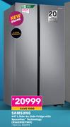 Samsung 647L Side-By-Side Fridge With Space Max Technology RS62R5011M9