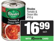 Rhodes Tomato & Onion Mix-410g