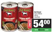 Bull Brand Curry Mince Assorted-For 2 x 400g
