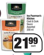 Ina Paarman's Kitchen Coat & Cook Sauce Assorted-200ml Each
